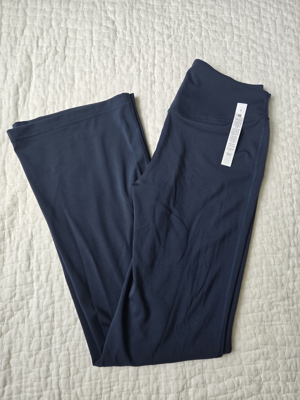 LULULEMON WunderUnder SmoothCover Bootcut Pants Size 8 - TRUE NAVY *EUC*